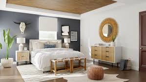 These rooms are eclectic, allowing for variation in your decor ideas. Mid Century Boho Bedroom Design With Warm Woods By Spacejoy