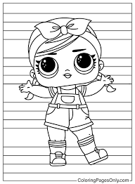 Desenhos para colorir de bonecas LOL Surprise grátis - Baixe e imprima
