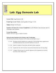 Students will also be assessed on their ability to answer analysis questions. Egg Osmosis Lab Pdf Egg Osmosis Lab 1 Docx Introduction To Osmosis I What Download View Egg Osmosis Lab Report As Pdf For Free Bouras54560