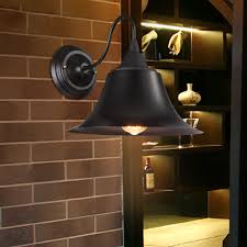 Vintage Loft Led Wall Lamp For Home Industrial Decor Retro Bathroom Lighting Iron Lampshade E27 Edison Wall Light Fixtures Bedroom Wall Light Wall Lights For Homewall Light Aliexpress