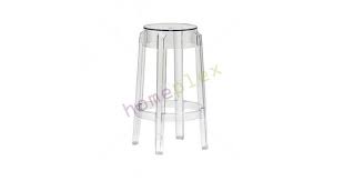 Ghost stool is constructed from a single block of transparent polycarbonate which makes it indestructible and allows it to survive anywhere. Replica Philippe Starck Louis Ghost Clear Bar Stool 66cm