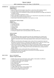 Resume tips for college students seeking internships or jobs. News Intern Resume Samples Velvet Jobs