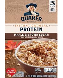 Looking for quaker oatmeal squares cereal? Protein Instant Oatmeal Maple And Brown Sugar Quaker Oats