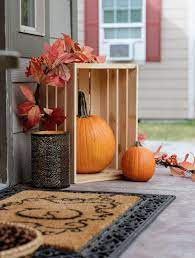 Wooden Crates As Fall Porch Decor Fall Decorations Porch Fall Decor Diy Fall Outdoor Decor