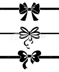 Black And White Bow Clipart Set Of Bow Black And White Vector Illustration Bow Drawing Bows Hand Carved Stamps