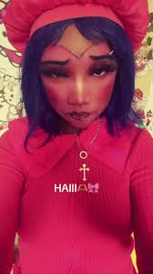 The Girl Who Puts Blue Heart