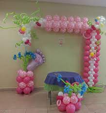 Pin By Lan Yim On Pk Party Planners Balloons Decor Baby Shower Balloon Decorations Baby Shower Balloons Baby Shower Decorations