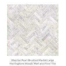 Check spelling or type a new query. Siberian Pearl Brushed Marble Large Herringbone Mosaic Wall And Floor Tile