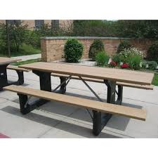 Freeport Park Simons Picnic Table Wayfair In 2020 Plastic Picnic Tables Picnic Table Metal Picnic Tables