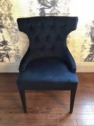Our Adonis Dining Chair In Warwick Plush Fabric Colour Navy Dining Chairs Chair Bespoke Furniture