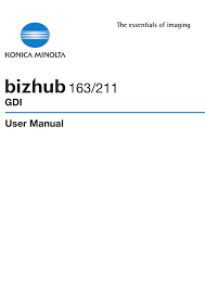 Where to download the print driver (using the bizhub c360 as the example): Konica Minolta Bizhub 163 User Manual Pdf Download Manualslib