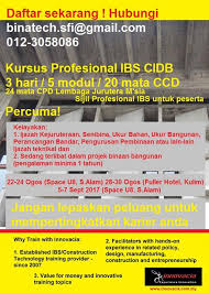 *kursus tajaan cidb *sijil kecekapan kemahiran oleh cidb *mata ccd ( 15 mata ) syarat kursus; Cidb Kursus Kursus Ccd Cidb