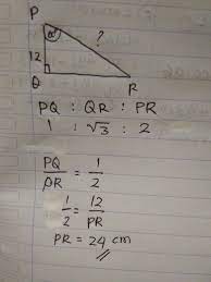 Pembuktian aturan cosinus, materi, dan contoh soal. Diketahui Segitiga Pqr Siku Siku Di Q Jika Sudut P 60 Dan Panjang Sisi Pq 12 Cm Panjang Sisi Brainly Co Id
