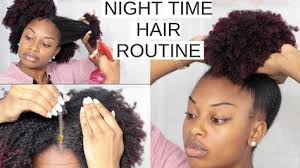 Night Time Hair Routine No Breakage Overnight Long Healthy Natural Hair Journeytowaistlength Hair Routines Natural Hair Styles Natural Hair Treatments