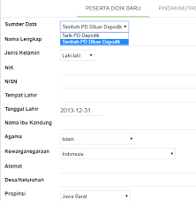 Cara Menambah Peserta Didik Baru Dari Mi Atau Mts Lintas Pena