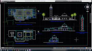Tutorial paket autocad pembuatan gambar kerja rumah via blogargajogja.com. Download Desain Proyek Masjid Di Prancis Dwg Autocad Referensi Desain Referensi Gambar Autocad