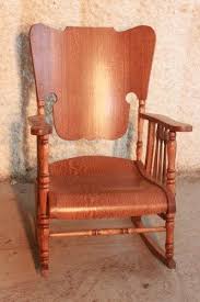 L328p Antique Victorian Tiger Oak Pressed Back Rocking Chair Rocking Chair Antique Furniture Vintage Antique Rocking Chairs