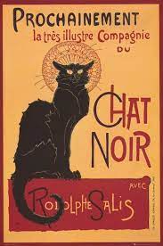 Chat Noir Steinlen Art Poster 24x36 Le Chat Noir Cat Wall Art Tournee Du Chat Noir