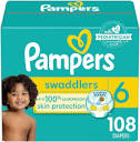 Amazon.com: Pampers Swaddlers Diapers - Size 6, One Month Supply ...
