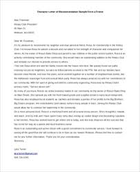 Free 5 Sample Recommendation Letter For A Friend In Pdf Ms Word