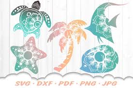 Download Floral Beach Mandala Svg Dxf Cut Files Bundle 991994 Cut Files Design Bundles