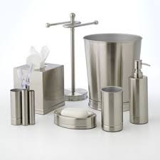 There are 75 brushed nickel bath for sale on etsy, and they cost $83.42 on average. Sonoma Goods For Life Brushed Nickel Bathroom Accessories Collection Brushed Nickel Bathroom Accessories Brushed Nickel Bathroom Bathroom Decor Accessories