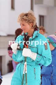 april 1 1993 princess diana with prince william out of frame on a ski holiday at lech austria