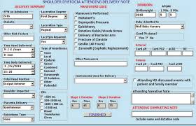 computerized shoulder dystocia documentation download