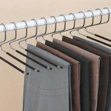 Ideaworks Set Of 12 Trouser Hangers Trouser Hangers Wardrobe Wall Hanger