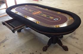 Poker Table Saloon Lounge Logo On Custom Felt Poker Table Custom Poker Tables Poker