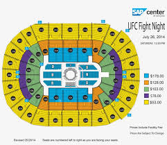 view seating chart mma sap center seating transparent png