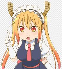 Anime тян png cliparts for free download, you can download all of these anime тян transparent png clip art images for free. Miss Kobayashi S Dragon Maid Anime Gfycat Crunchyroll Maid Mammal Dragon Manga Png Pngwing