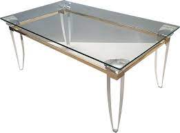 D structure(dismountable, easy for packing and shipping) 2. Vintage Lucite Gold Plating And Glass Coffee Table With Assymetrical Table Legs Design Market