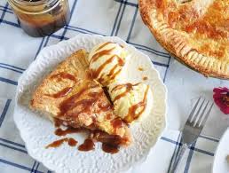 All American Apple Pie With Ice Cream And Caramel Sauce Recipe Caramel Recipes Sauce Apple Pie Recipes Apple Recipes