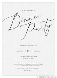 That's why we've got a wide array of christmas invitation templates for you to choose from and customize. Simple Script Dinner Party Invitation Dinner Party Invitations