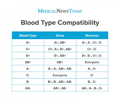 There are eight different blood types: Rarest Blood Type Chart And Compatibility