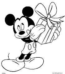 Mickey Mouse Para Colorear Navidad