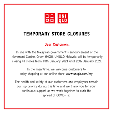 Clashing skills will be tested, wars will be won, and a new champion will emerge victorious: Uniqlo Malaysia In Line With The Malaysian Government S Facebook