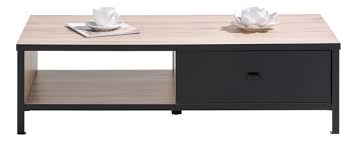 table basse harlem imitation chene et noir table basse table basse pas cher mobilier de cuisine