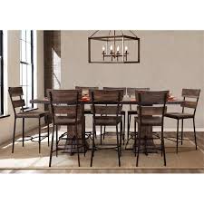 In the market for a new dining table set for your kitchen or dining room? Hillsdale Jennings 9 Piece Counter Height Dining Set In Walnut 4022cdts9pc