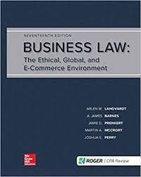 Business Law The Ethical Global And E Commerce Environment 17th Edition Arlen Langvardt Solutions Business Law Free Textbooks Accounting And Finance