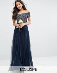 Maya Bardot Maxi Dress With Delicate Sequin And Tulle Skirt Bridesmaid Skirts Maxi Dress Prom Asos Bridesmaid Dress