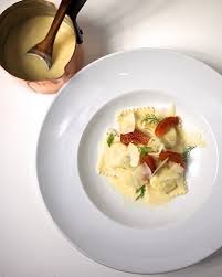 Raviolis De Truite Au Beurre Blanc Orange Sanguine Et Fenouil Les Vins De Chablis