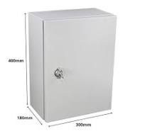 IP65 Weatherproof Metal Electrical Box – Industrial Wall-Mounted Enclosure  with Mounting Plate, 12" x 16" x 7" (300x400x180mm), Outdoor/Indoor ...