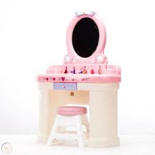 Girls beuty pretend play vanity set for little with mirror makeup table kids bea. Pretend Play Vanity Set For Kids Dress Up Toy Children Toddler Girls Make Up New 1937286374