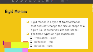 Rigid Motion | Math, Geometry, Congruency | Showme