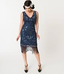 Flapper Dresses Quality Flapper Costumes Vintage Flapper Dress Blue Flapper Dress Blue Dress Costume
