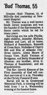 Orestes Cook “Bud” Thomas Jr. (1921-1977)