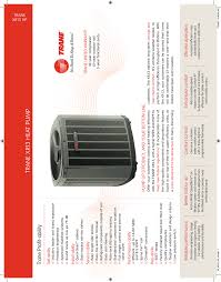 Check spelling or type a new query. Dealer Sheet Trane Xr13 Heat Pump Manualzz