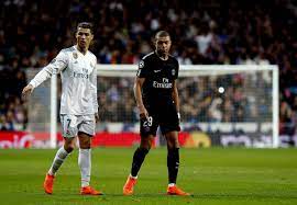 They are two players who are able to be decisive for their team at any moment. Cristiano Ronaldo And Kylian Mbappe Photos In Moment Of Uefa Champions League Real Madrid Psg 2 5 On Aggreg Cristiano Ronaldo Ronaldo Uefa Champions League